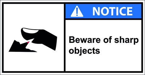 Be careful with your fingers to hit sharp objects.Vector,Notice