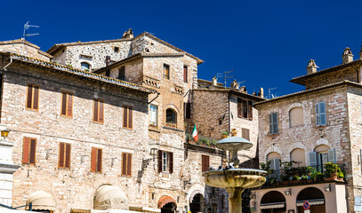 Cityscape of Assisi. UNESCO world heritage in Italy