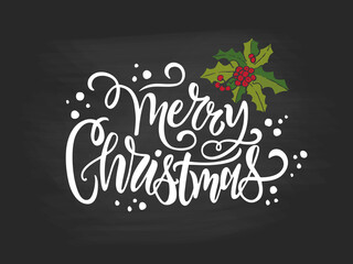 Christmas time vector text. Calligraphic Lettering design card template. Calligraphic handmade lettering.