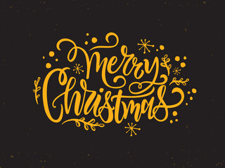 Fototapeta na wymiar Christmas time vector text. Calligraphic Lettering design card template. Calligraphic handmade lettering.
