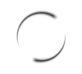 Halftone, circle. Round load. Template. Vector illustration.