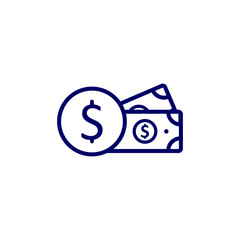 Money logo design vector template, Business logo design concept, Icon symbol
