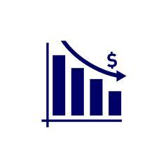 Stats Money logo design vector template, Business logo design concept, Icon symbol