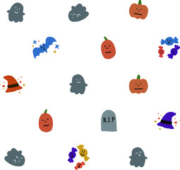 Fototapeta premium halloween icons set