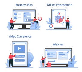 Solution online service or platform set. Solving the problem and finding