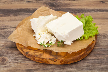 Greek traditional Feta soft cheese