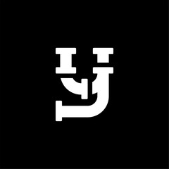 Plumbing Pipe Bold Vector Letter Y