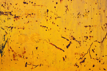 image of rustic yellow metal background