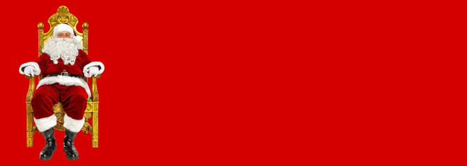 Santa Claus on a solid background