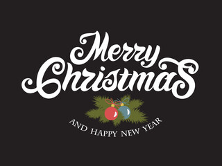 Christmas time vector text. Calligraphic Lettering design card template. Calligraphic handmade lettering.