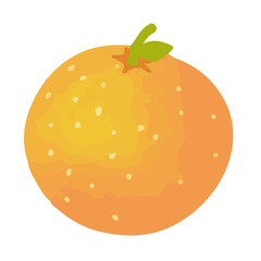 オレンジの手描きイラスト