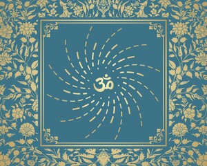 aum syllable , paisley design ,Hinduism , India	