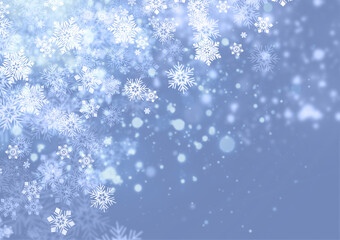 Obraz na płótnie Canvas abstract christmas background with snowflakes
