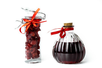Ingredients for mulled wine. Isolated on a white background