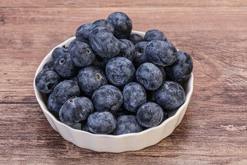 Sweet fresh juicy blueberries heap