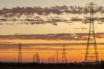 Fototapeta premium Pylons in the sun