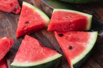 Fresh watermelon fruit on the table