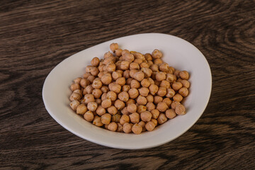 Vegan cuisine - Dry chickpea heap