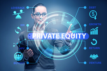 Private equity investment business concept