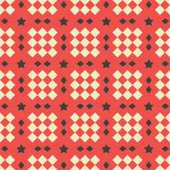 Starry Seamless Geometric Pattern Background