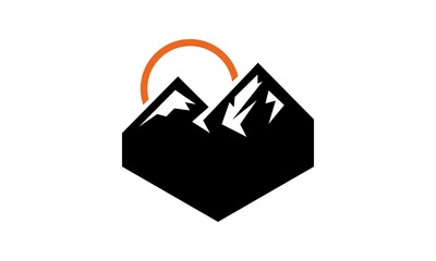 black mountain silhouette logo