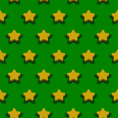 Design of a 3d star pattern. Design to congratulate Christmas. Editable vector.
