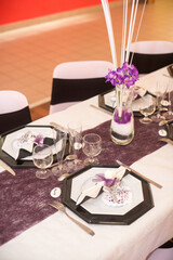 Décoration de table de mariage