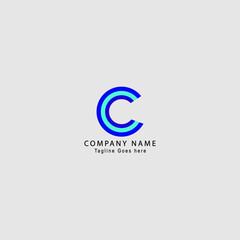 C letter vector logo. Alphabet modern logo