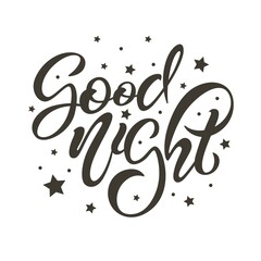 Sweet dreams colorful hand drawn vector Illustration