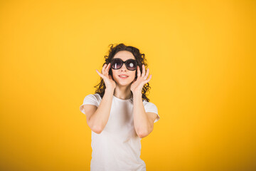 Beautiful girl studio portrait