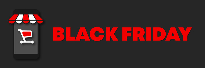 Online shopping. Buy items from your phone or any other device. Black Friday hot sale fluyer