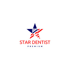 Star Dentist Logo Design Template Inspiration