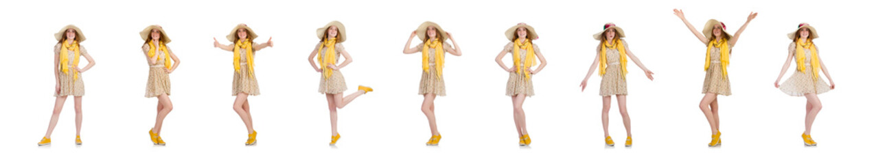 Young woman in fashion concept