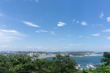 Fototapeta na wymiar 江の島展望台から見た湘南海岸 