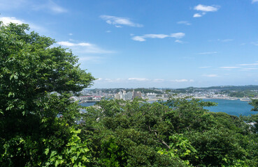 江の島展望台から見た湘南海岸
