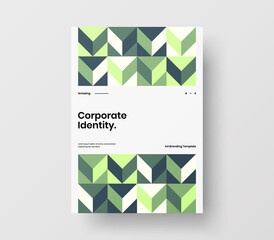 Abstract corporate identity report cover. Geometric vector business presentation design layout. Amazing company illustration brochure template.