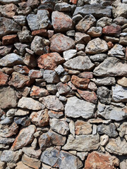 Texture stone relief masonry on cement, paving, natural stone, light brown