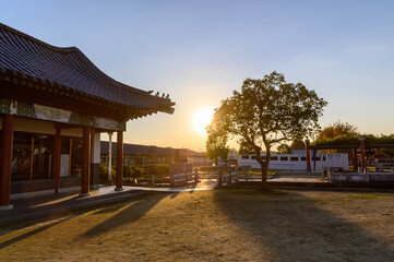宮廷風景 さわやか夕焼け「夕暮れ・宮廷・公園」...