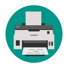 printer icon vector illustration