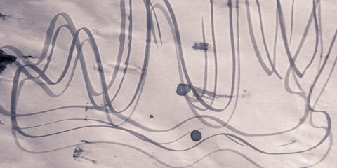 Monochrome Illustration. Sketchy Background.