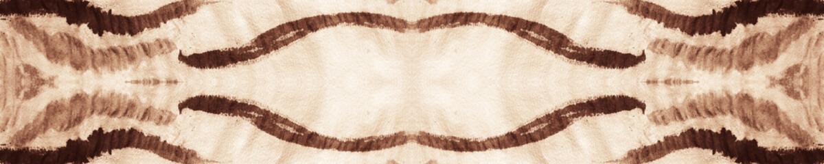 Ochre Seamless Ink Splatter. Textured Damask.