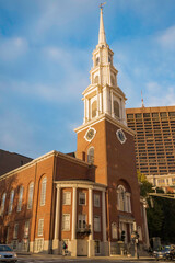 Obraz premium Historical buildings in the city of Boston, Massachusetts USA