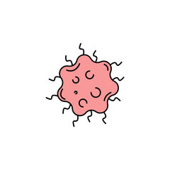 spirochete bacteria science line icon. element of bacterium virus illustration icons. signs symbols can be used for web logo mobile app UI UX