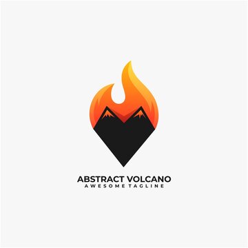 Abstract Volcano Logo Design