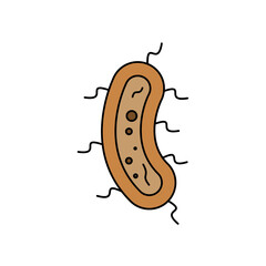 bacteria virus line icon. element of bacterium virus illustration icons. signs symbols can be used for web logo mobile app UI UX