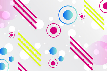 Trendy abstract background of colored geometric shapes.