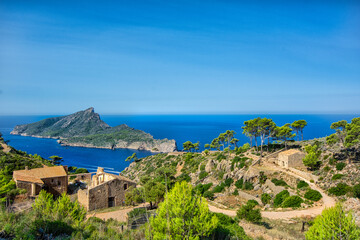 view of the region sea and mountains