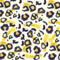 Seamless pattern of leopard skin © miminoshka12