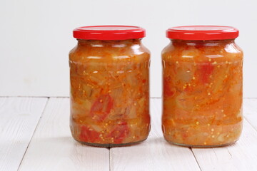 Eggplant caviar in a glass bowl