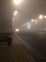 fog in the city